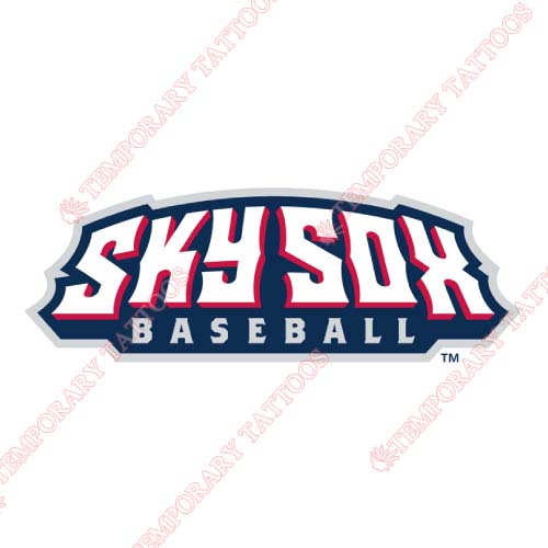 Colorado Springs Sky Sox Customize Temporary Tattoos Stickers NO.8144